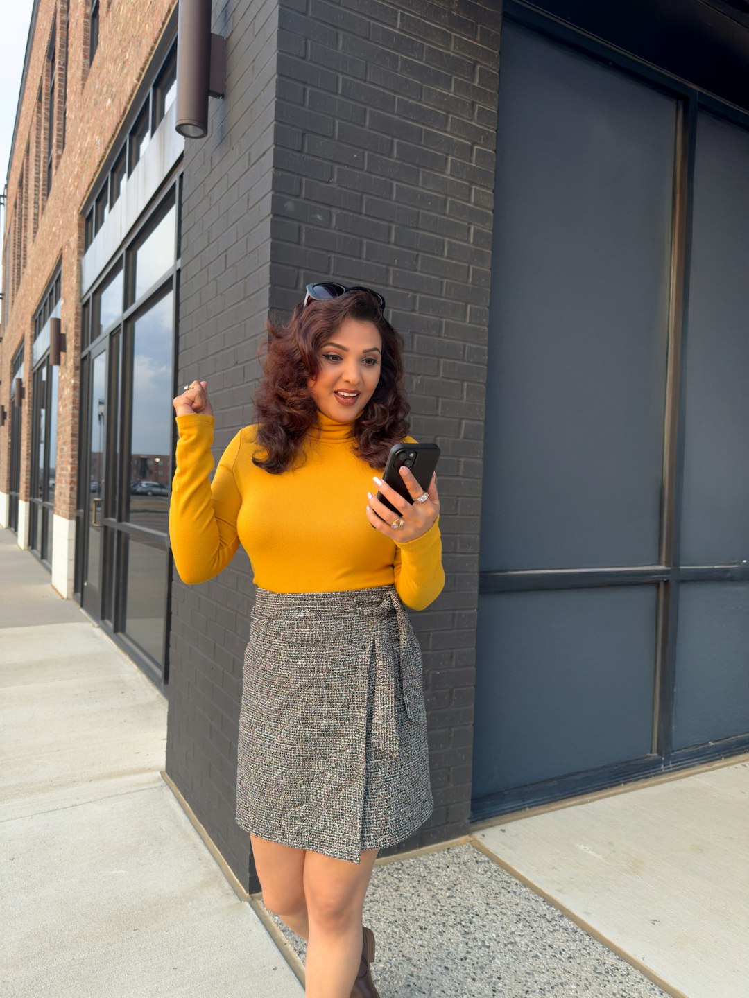 Indian woman talking on the phone